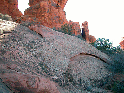 Cactus Arch, Elephant Butte, Arches National Park, Utah