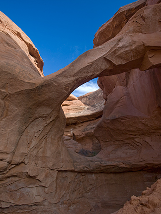 Concealed Bridge, Willow Flats, Arches National Park, Utah