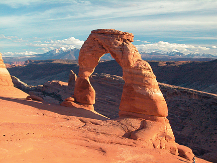 Delicate Arch, Winter Camp Wash, Arches National Park, Utah