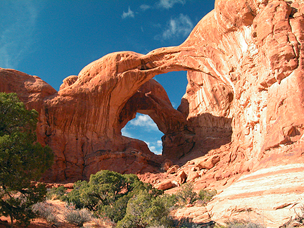 Double Arch South, The Windows Section, Arches National Park, Utah