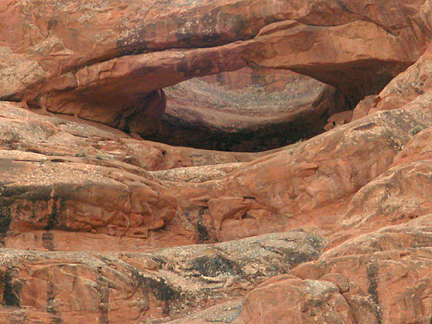 Pothole Arch Lower, Ham Rock, Arches National Park, Utah