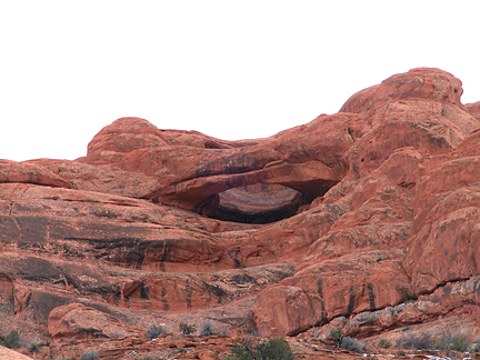 Pothole Arch Upper, Ham Rock, Arches National Park, Utah