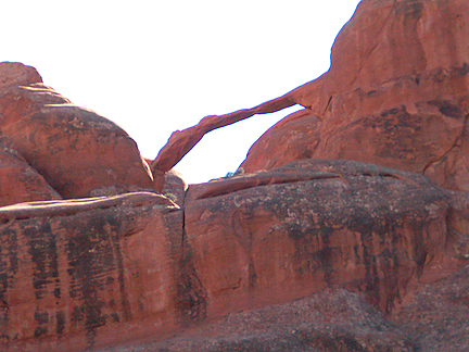 Ribbon Arch, Elephant Butte, Arches National Park, Utah