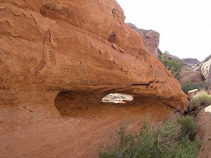 Slot Arch, Fourth Canyon, Herdina Park, Arches National Park, Utah