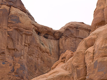 Split Bottom Arch, Southwestern Area, Arches National Park, Utah