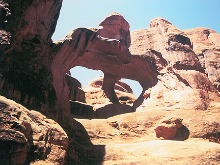 Twin Arch North, Fiery Furnace, Arches National Park, Utah