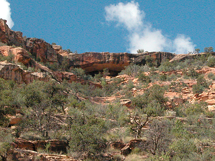 Arch Canyon Rim Arch 02, Arch Canyon, San Juan County, Utah