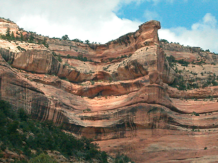 Arch Canyon Rim Arch 04, Arch Canyon, San Juan County, Utah