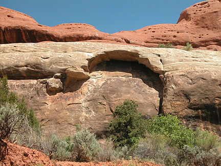 Acorn Arch, Horse Canyon, Needles District, Canyonlands National Park, Utah