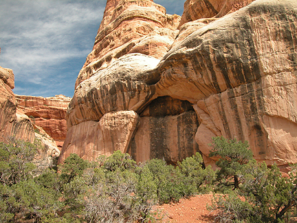 Belly Button Arch, West Fork Lavender Canyon, Canyonlands National Park, Utah