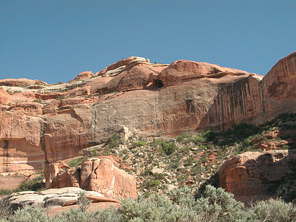 Parapet Arches, Horse Canyon, Needles District, Canyonlands National Park, Utah