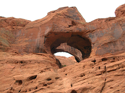 Cherrios Double Arch Inner, Upper Muley Twist, Capitol Reef National Park, Utah