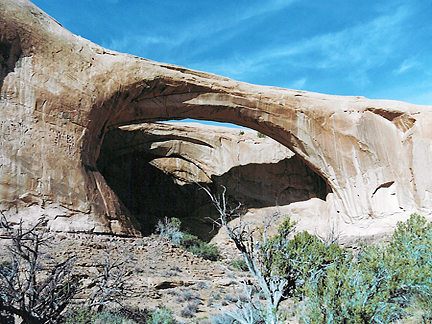 Hawkeye Natural Bridge, Deep Canyon, Glen Canyon National Recreation Area, Utah