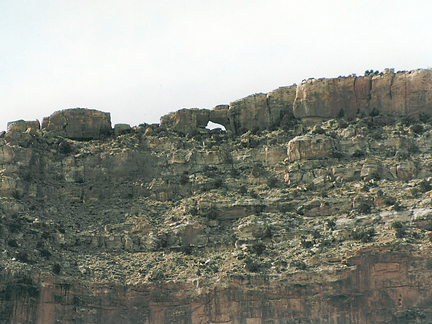 Hole in the Rock Arch, Fiftymile Point, Glen Canyon National Recreation Area, Utah