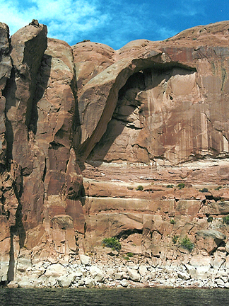 Overlooked Arch, Lower Dry Rock Creek, Glen Canyon National Recreation Area, Utah