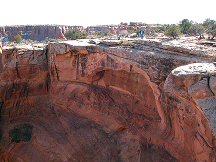 Annoying Double Arch Inner, Long Canyon near Moab, Utah