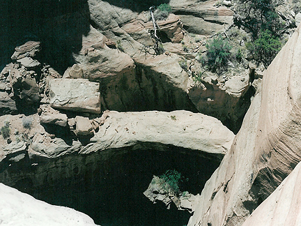 Canyon Bridge, Dry Fork Bull Canyon near Moab, Utah