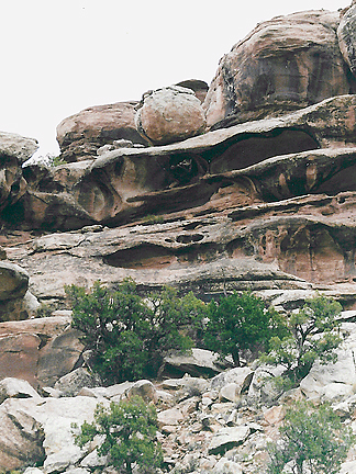 Fraggle Rock Arch, South Fork Sevenmile Canyon near Moab, Utah