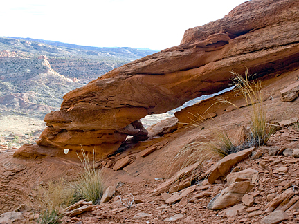 Inclination Arch, Cache Valley Wash near Moab, Utah