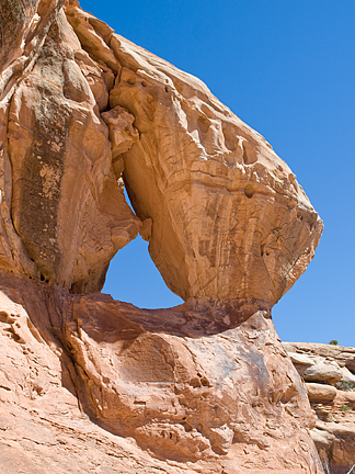 Jingle Bell Arch, Little Canyon near Moab, Utah