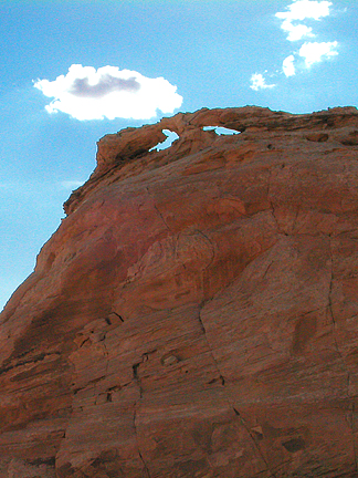 Kilroy Eyes Arch, Tenmile Point near Moab, Utah