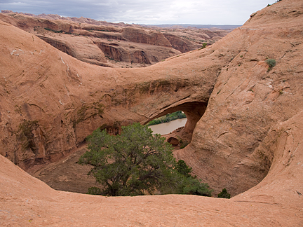 Little Arch, Poison Spider Mesa near Moab, Utah