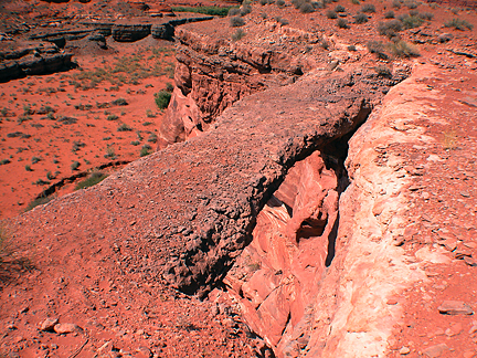 Little Bridge Arch, Shafer Basin near Moab, Utah