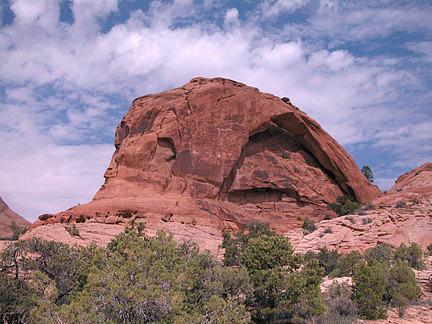 Moab Rim Arch, Behind the Rocks near Moab, Utah