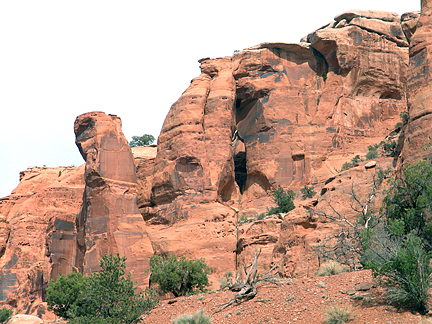 Steer Arch, West Fork Bull Canyon near Moab, Utah