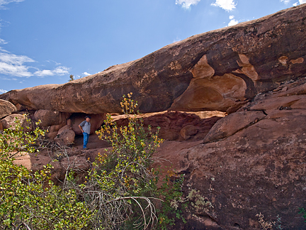 Trigger Road Bridge, East of Bull Canyon nar Moab, Utah