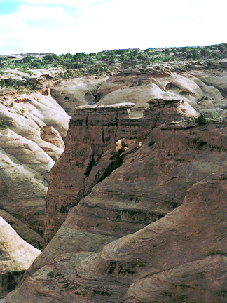 Trigon Arch, North of Long Canyon near Moab, Utah