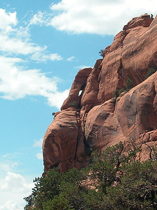 Coates Creek Arch, Coates Creek, Grand County, Utah