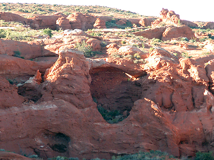 Crumble Canyon North Arch, Crumble Canyon, Wayne County, Utah