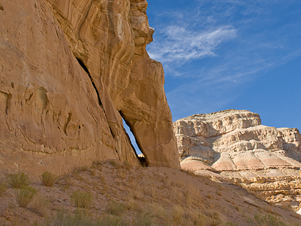 Frying Pan Handle Arch, Last Chance Wash, Emery County, Utah