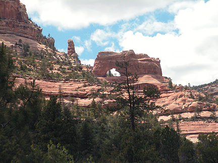 Keystone Arch, Arch Canyon, San Juan County, Utah