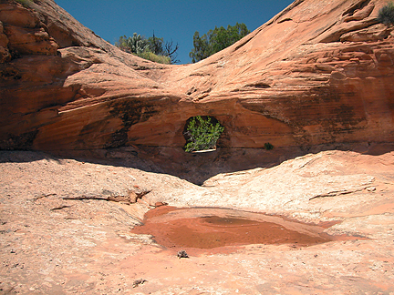 Little Barker Arch, Two Mile Canyon, Emery County, Utah