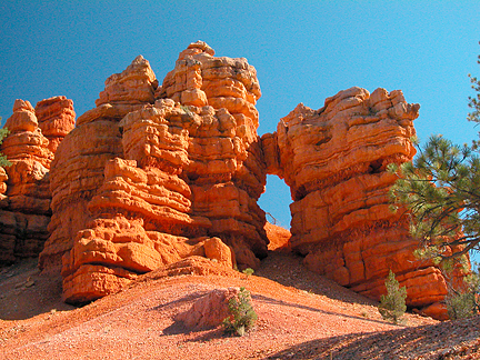 Red Canyon Arch, Red Canyon, Garfield County, Utah