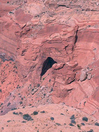 Chimney Canyon Arch, near Segars Hole, San Rafael Swell, Emery County, Utah