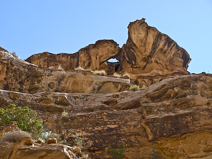 Crack Canyon Arch, Crack Canyon, Behind the Reef, San Rafael Swell, Emery County, Utah