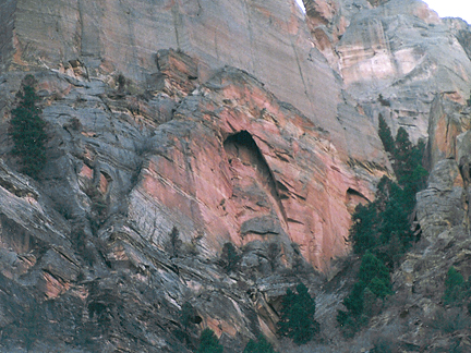 Red Arch, Zion Canyon, Zion National Park, Utah